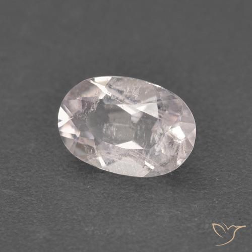 0.57 ct Pink Morganite Stone, Natural Morganite in Oval Facet Shape for Sale