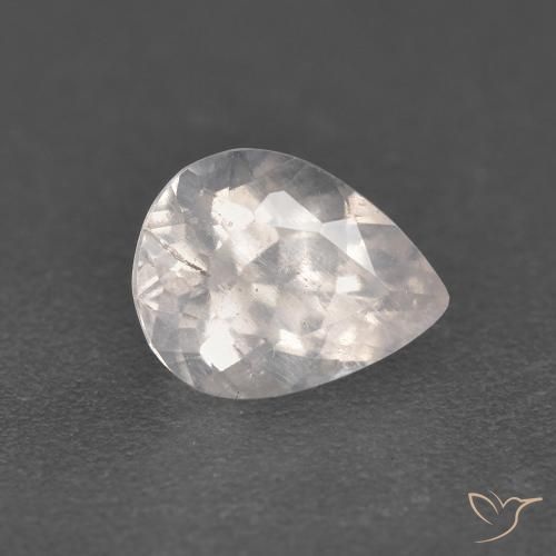 0.84 ct Pink Morganite Stone, Natural Morganite in Pear Facet Shape for Sale