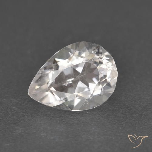 1.12 ct Pink Morganite Stone, Natural Morganite in Pear Facet Shape for Sale