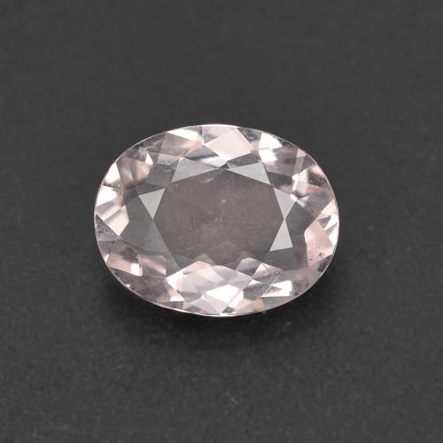 Flamingo Pink Morganite Gem - 0.8ct Oval Facet (ID: 582783)