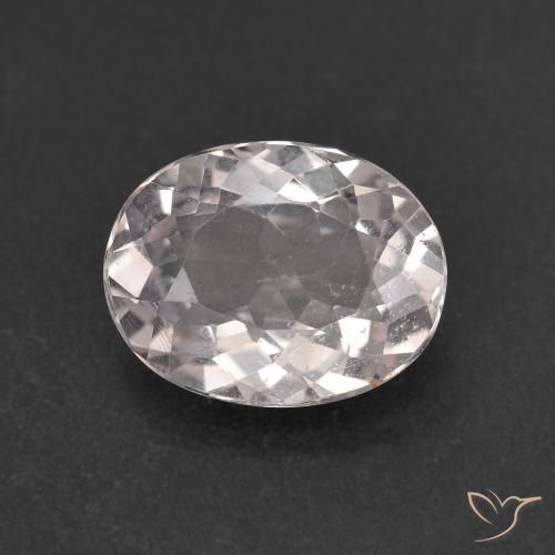 1.80ct Natural Very Light Pink Morganite, Oval, VS, Photo A