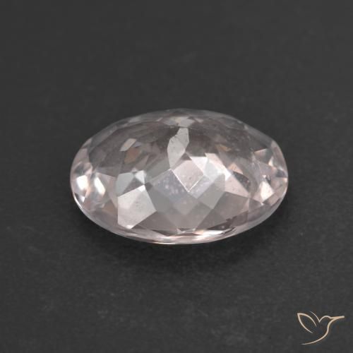 Morganite Gemstone in 9.6 x 7.4 mm Size for Sale, Morganite Stone in Very Light Pink Color