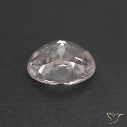 Morganite Gemstone in 7.1 x 5.9 mm Size for Sale, Morganite Stone in Very Light Pink Color