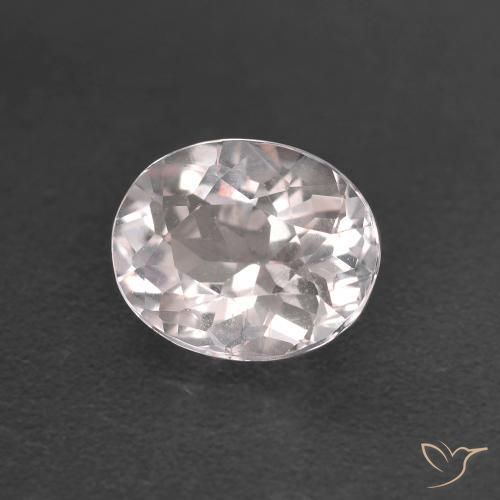 1.00 ct Pink Morganite Stone, Natural Morganite in Oval Facet Shape for Sale