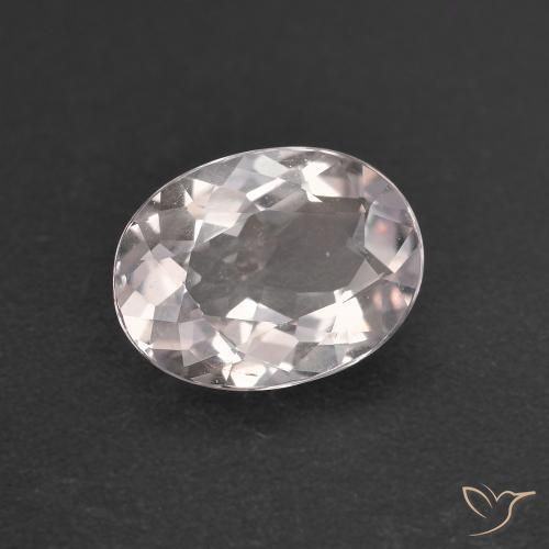 1.22 ct Pink Morganite Stone, Natural Morganite in Oval Facet Shape for Sale