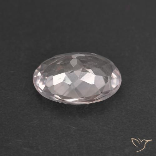 Morganite Gemstone in 8.4 x 6.3 mm Size for Sale, Morganite Stone in Very Light Pink Color
