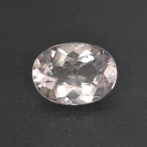 Flamingo Pink Morganite Gem - 1ct Oval Facet (ID: 582789)