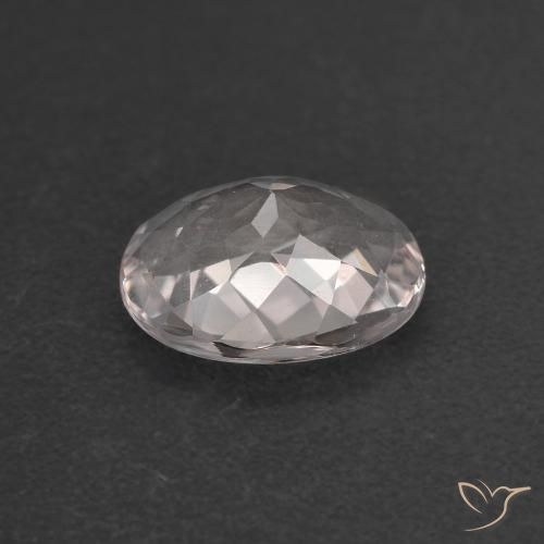 Morganite Gemstone in 7.7 x 5.8 mm Size for Sale, Morganite Stone in Very Light Pink Color
