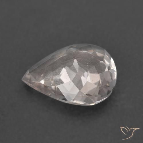 Morganite Gemstone in 10.2 x 8.4 mm Size for Sale, Morganite Stone in Very Light Pink Color