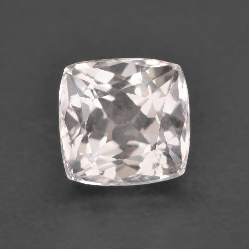 1.41ct Cushion Light Pink Morganite from Afghanistan, Dimension 6.5 x 6.7mm, Natural untreated Gemstone, VS Clarity, 1pc Cushion-cut Morganite, Mohs Hardness of 7.5 - 8 suitable for daily wear jewelry, Photo A