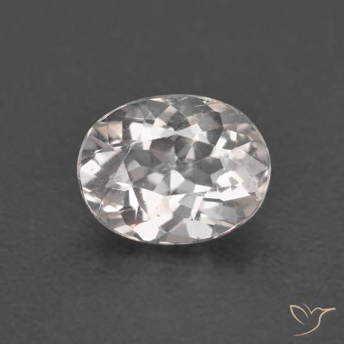 0.94ct Natural Very Light Pink Morganite, Oval, VS