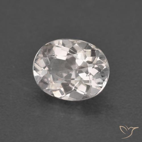 0.94 ct Pink Morganite Stone, Natural Morganite in Oval Facet Shape for Sale