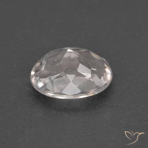 Morganite Gemstone in 7.2 x 5.6 mm Size for Sale, Morganite Stone in Very Light Pink Color