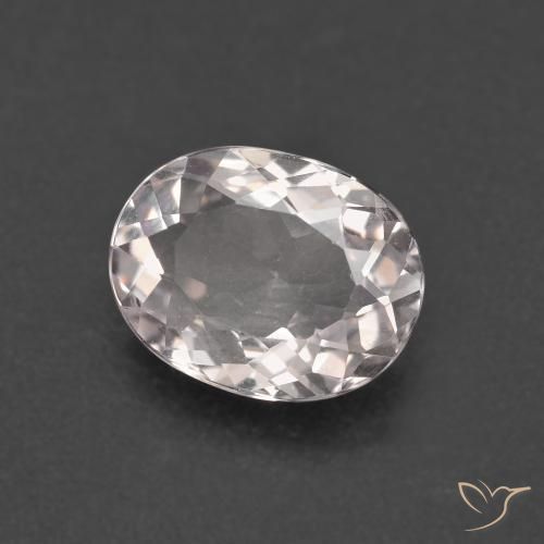 1.66 ct Pink Morganite Stone, Natural Morganite in Oval Facet Shape for Sale