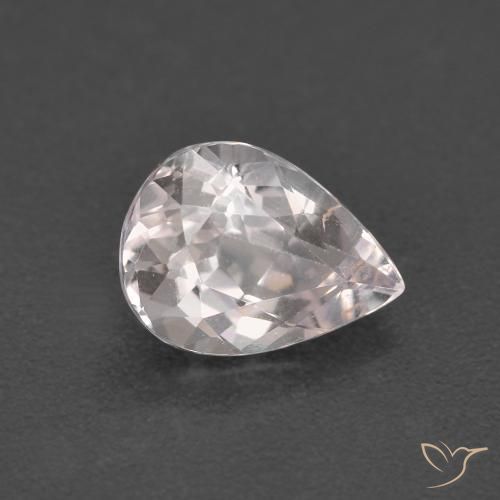1.28 ct Pink Morganite Stone, Natural Morganite in Pear Facet Shape for Sale
