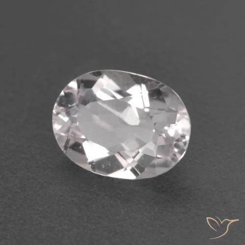 0.80 ct Pink Morganite Stone, Natural Morganite in Oval Facet Shape for Sale