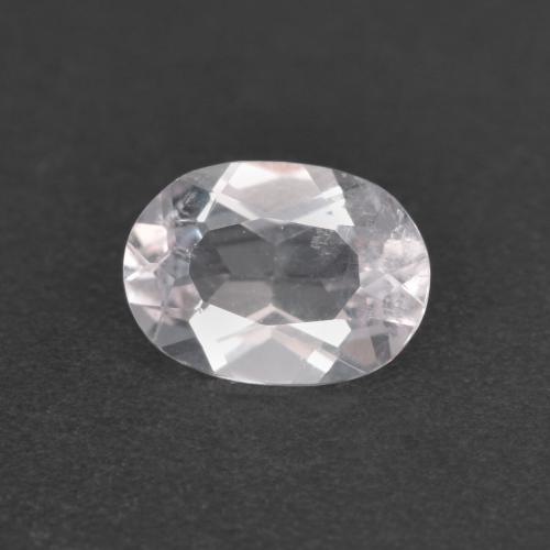 Very Light Pink Morganite Gem - 0.6ct Oval Facet (ID: 582925)
