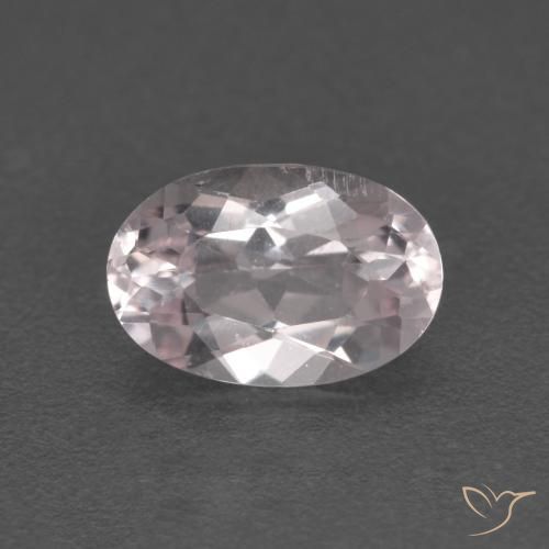 0.79 ct Pink Morganite Stone, Natural Morganite in Oval Facet Shape for Sale