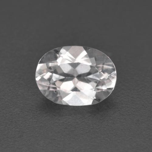 Very Light Pink Morganite Gem - 0.6ct Oval Facet (ID: 582930)