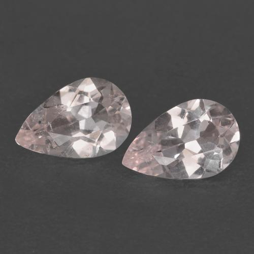 Rosado claro Morganita Gema - 0.6ct Corte en forma de pera (ID: 582939)