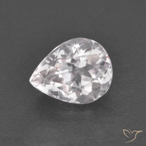 1.11ct Natural Light Pink Morganite, Pear Shape, VS