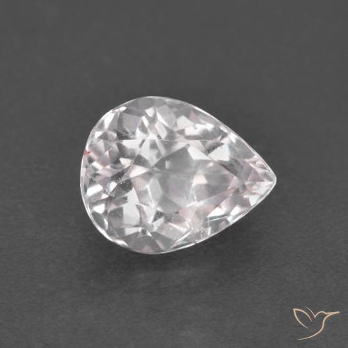 1.11 ct Pink Morganite Stone, Natural Morganite in Pear Facet Shape for Sale