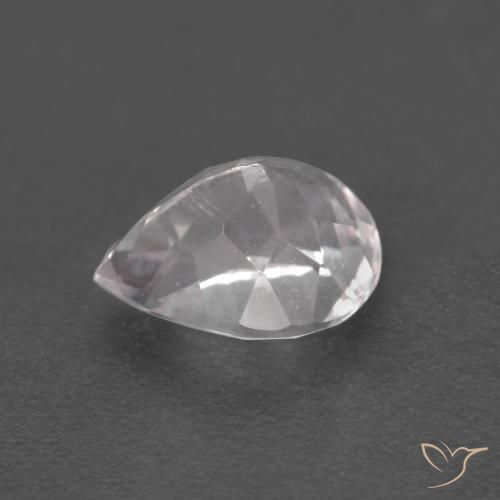 Morganite Gemstone in 7.6 x 6 mm Size for Sale, Morganite Stone in Light Pink Color