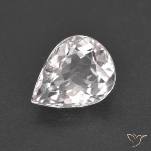1.18ct Natural Light Pink Morganite, Pear Shape, VS