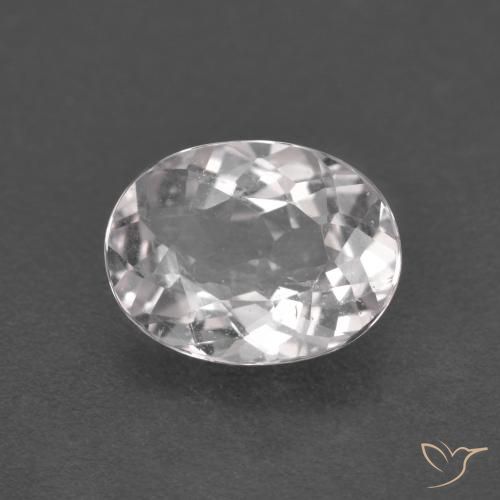 1.09 ct Pink Morganite Gemstone, Morganite Gem in Oval Facet Shape for Sale.