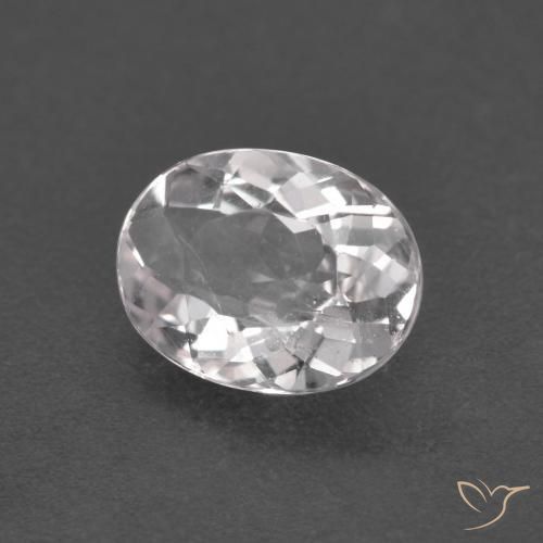 1.09 ct Pink Morganite Stone, Natural Morganite in Oval Facet Shape for Sale