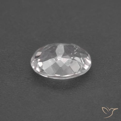 Morganite Gemstone in 7.6 x 6 mm Size for Sale, Morganite Stone in Light Pink Color