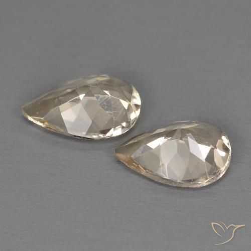Morganite Gemstones in 8 x 6 mm (calibrated) Size for Sale, Morganite Stones in Light Golden Color
