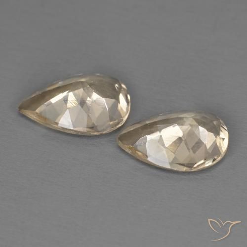 Morganite Gemstones in 8 x 6 mm (calibrated) Size for Sale, Morganite Stones in Gold Color