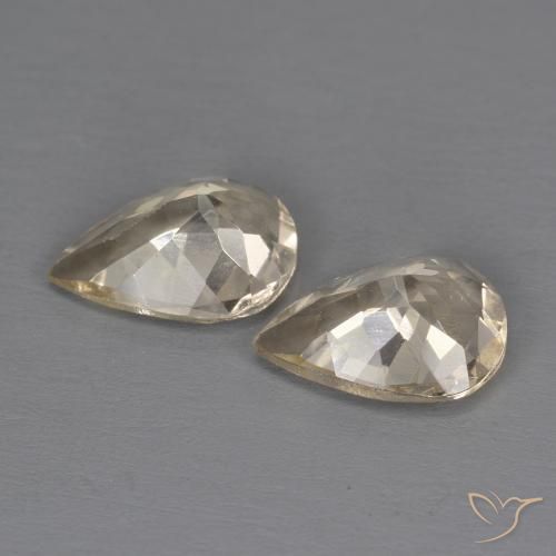 Morganite Gemstones in 8 x 6 mm (calibrated) Size for Sale, Morganite Stones in Light Golden Color