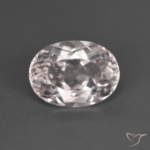 2.58ct Natural Light Pink Morganite, Oval, VVS-VS