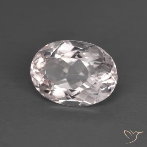 2.58 ct Pink Morganite Stone, Natural Morganite in Oval Facet Shape for Sale