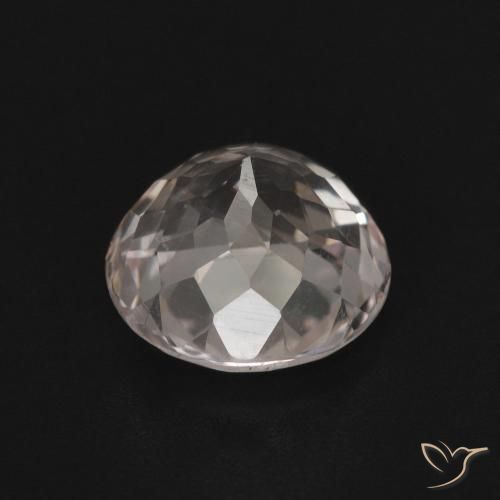 Morganite Gemstone in 8 mm (calibrated) Size for Sale, Morganite Stone in Light Pink Color