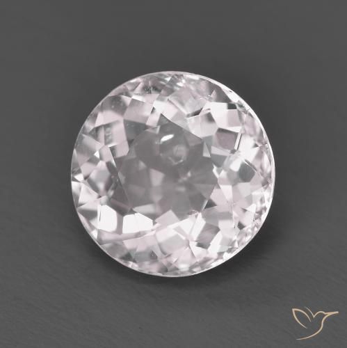 1.61 ct Pink Morganite Stone, Natural Morganite in Round Facet Shape for Sale