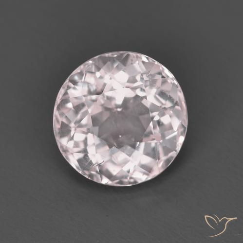1.52ct Natural Light Pink Morganite, Round, VS