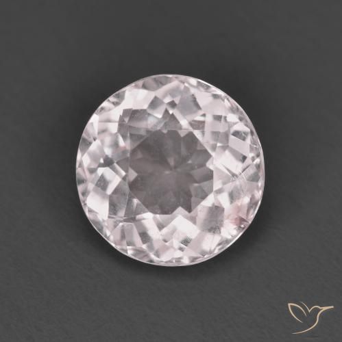 1.32ct Natural Light Pink Morganite, Round, VS