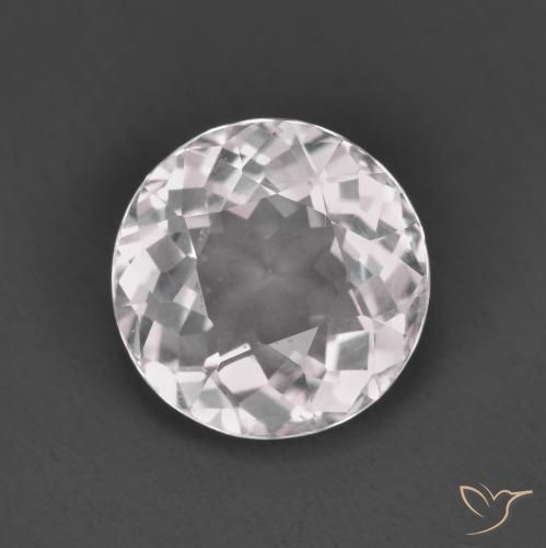 1.61ct Natural Light Pink Morganite, Round, VS