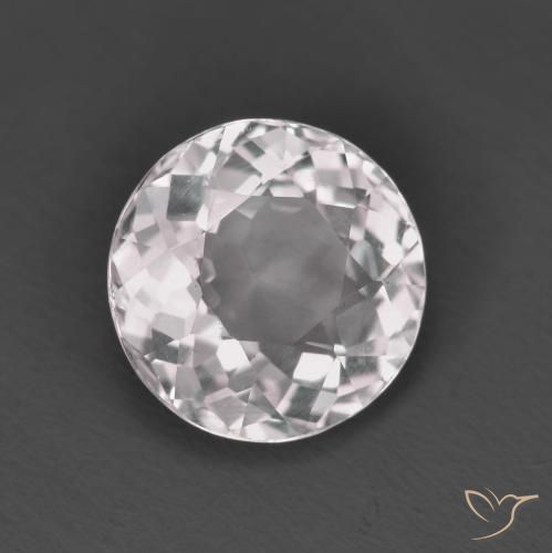 1.61 ct Pink Morganite Stone, Natural Morganite in Round Facet Shape for Sale