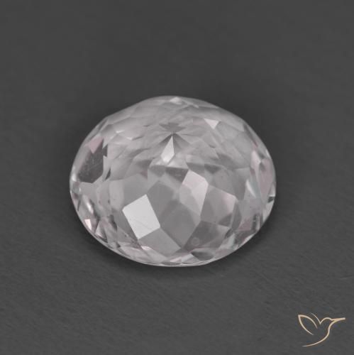 Morganite Gemstone in 8 mm (calibrated) Size for Sale, Morganite Stone in Light Pink Color
