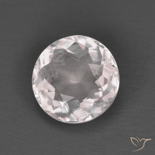 1.49 ct Pink Morganite Stone, Natural Morganite in Round Facet Shape for Sale