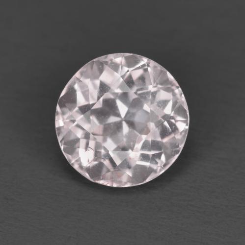 hellrosa Morganit Edelstein - 1.3ct Rund Facettenschliff (ID: 586424)