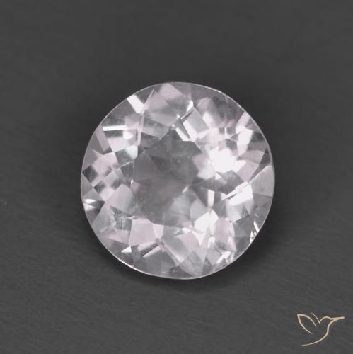1.24 ct Pink Morganite Stone, Natural Morganite in Round Facet Shape for Sale