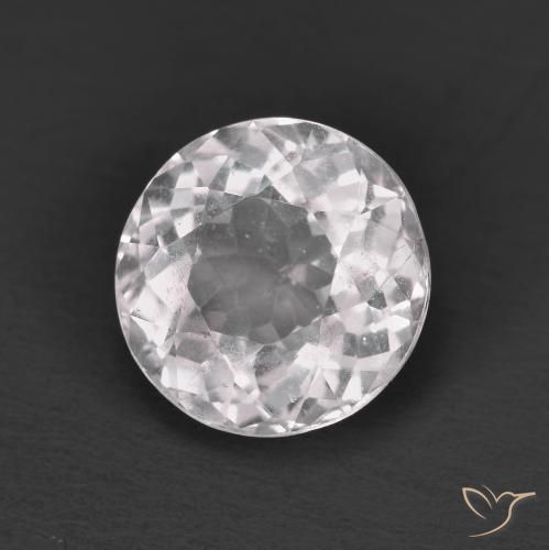 1.68 ct Pink Morganite Stone, Natural Morganite in Round Facet Shape for Sale