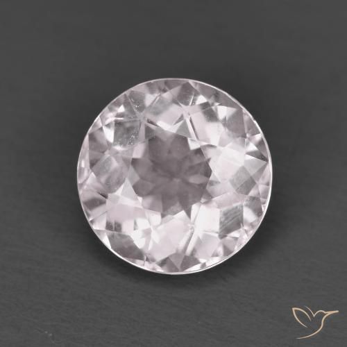 1.38 ct Pink Morganite Stone, Natural Morganite in Round Facet Shape for Sale