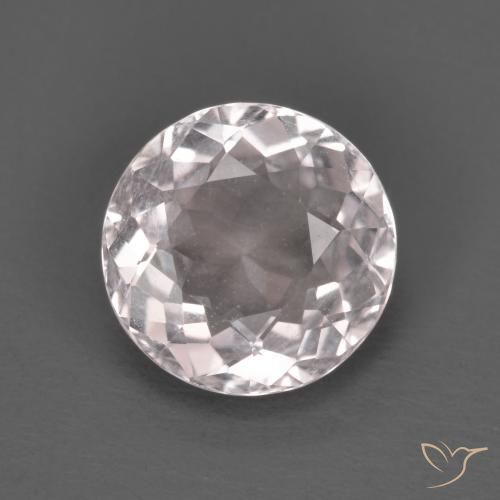 1.52ct Natural Light Pink Morganite, Round, VVS-VS