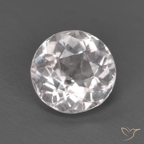 1.54ct Natural Light Pink Morganite, Round, VVS-VS